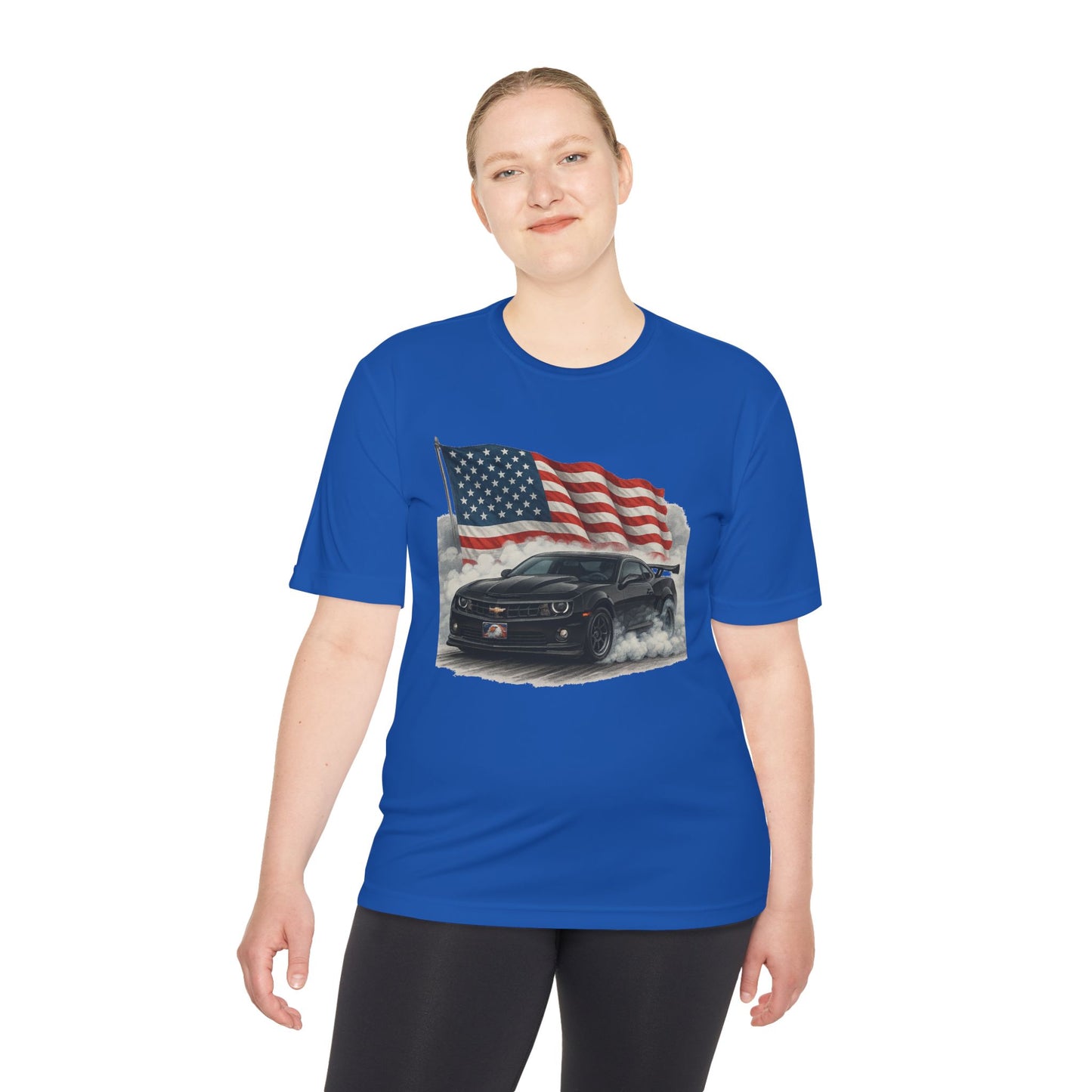 Patriotic Performance Tee, Unisex Moisture Wicking Tee, 4th of July Shirt, Sports Shirt, Outdoor Activity Shirt