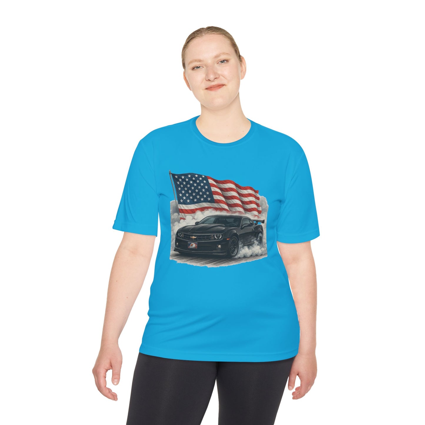 Patriotic Performance Tee, Unisex Moisture Wicking Tee, 4th of July Shirt, Sports Shirt, Outdoor Activity Shirt