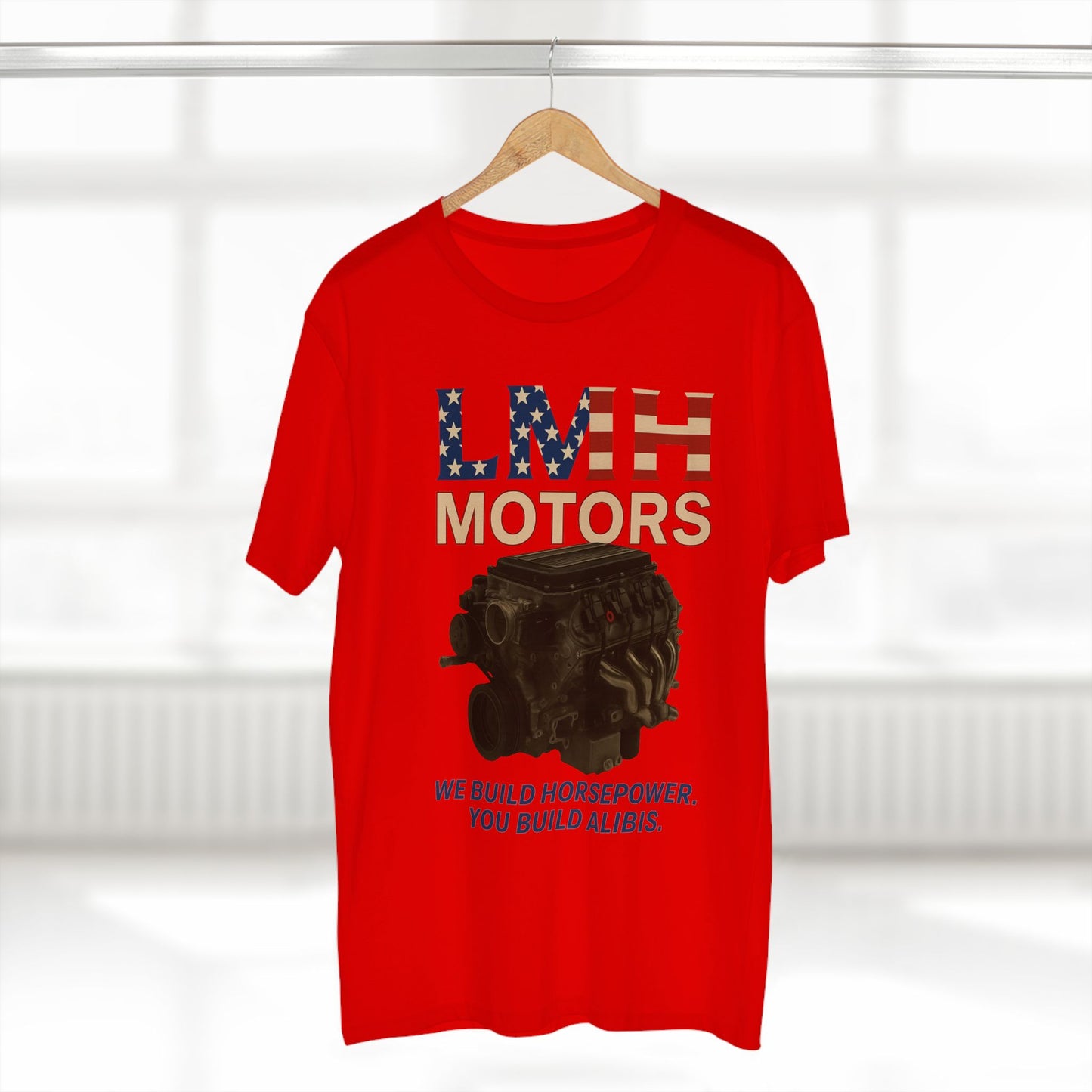 Auto Enthusiast T-Shirt, LMH Motors Graphic Tee, Car Lover Gift, Gearhead Apparel, Engine Design Shirt, Mechanical Enthusiast Clothing