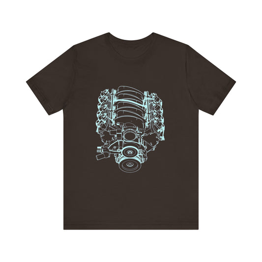 Engine Lover's Performance T-Shirt - Unisex Graphic Tee for Car Enthusiasts, Perfect for Gifts, Car Shows, and Everyday Wear