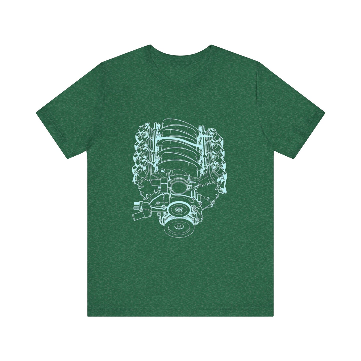 Engine Lover's Performance T-Shirt - Unisex Graphic Tee for Car Enthusiasts, Perfect for Gifts, Car Shows, and Everyday Wear
