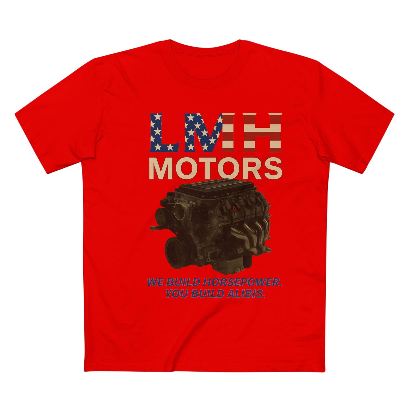 Auto Enthusiast T-Shirt, LMH Motors Graphic Tee, Car Lover Gift, Gearhead Apparel, Engine Design Shirt, Mechanical Enthusiast Clothing