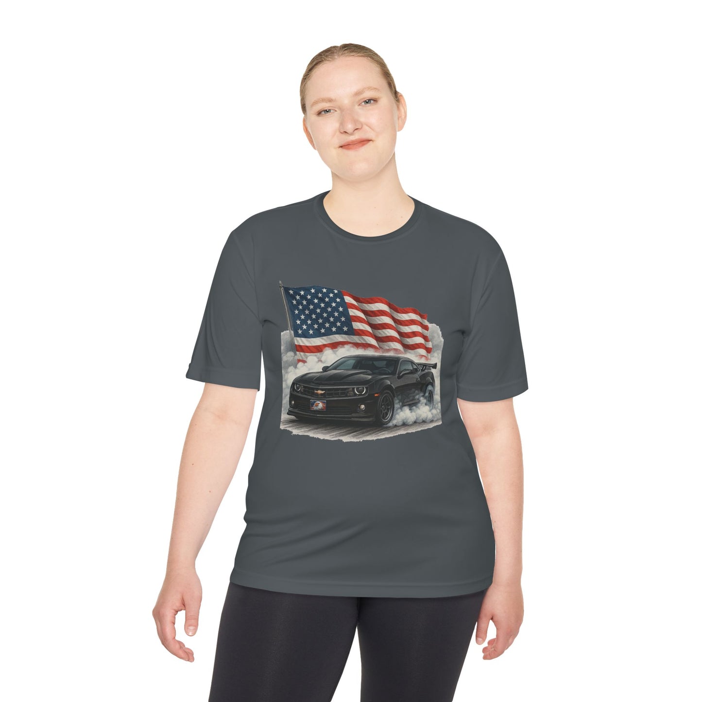 Patriotic Performance Tee, Unisex Moisture Wicking Tee, 4th of July Shirt, Sports Shirt, Outdoor Activity Shirt
