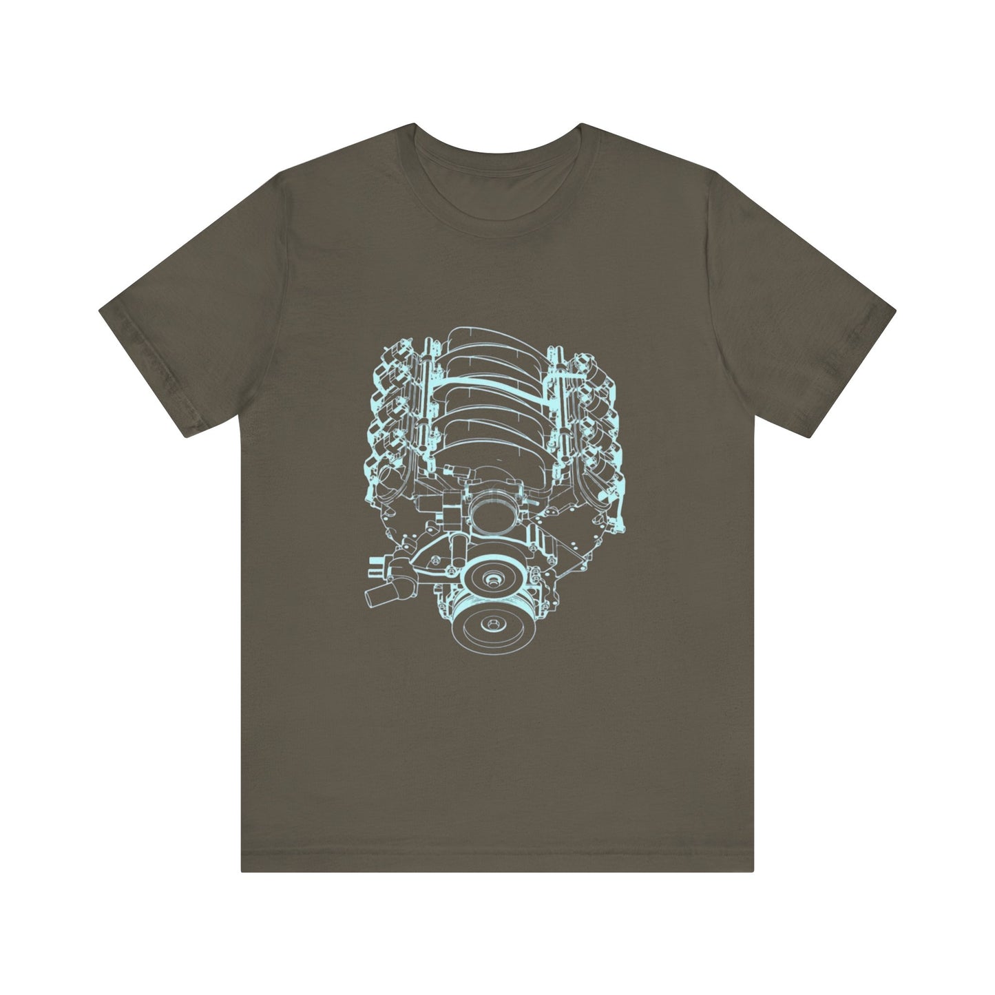 Engine Lover's Performance T-Shirt - Unisex Graphic Tee for Car Enthusiasts, Perfect for Gifts, Car Shows, and Everyday Wear
