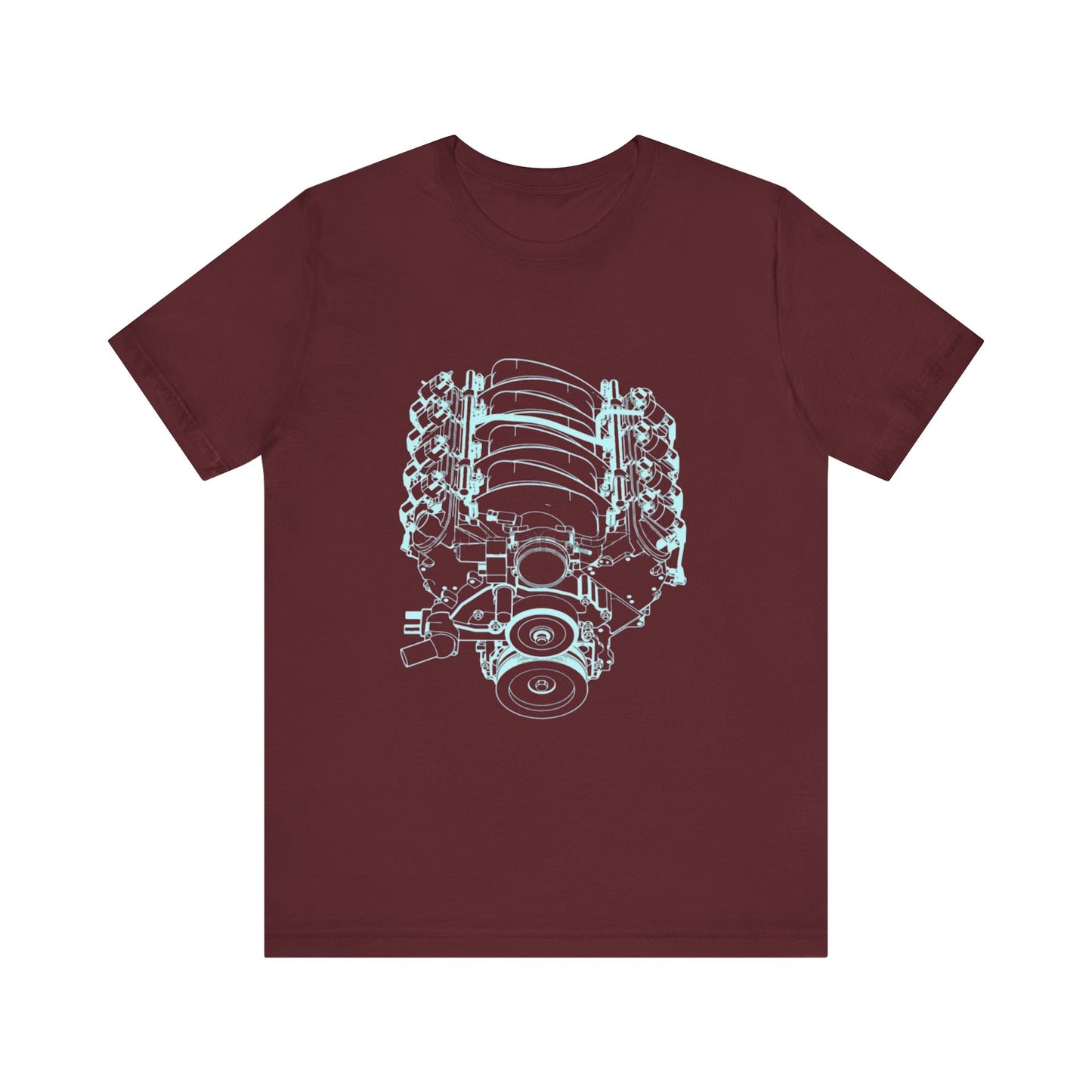 Engine Lover's Performance T-Shirt - Unisex Graphic Tee for Car Enthusiasts, Perfect for Gifts, Car Shows, and Everyday Wear
