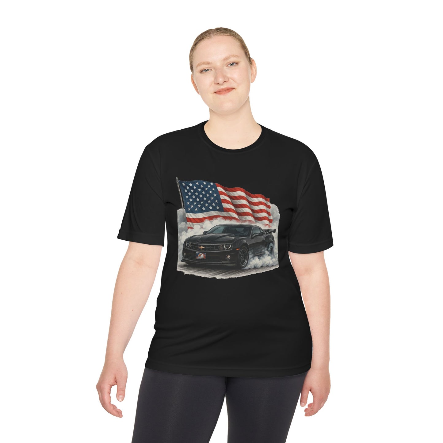 Patriotic Performance Tee, Unisex Moisture Wicking Tee, 4th of July Shirt, Sports Shirt, Outdoor Activity Shirt