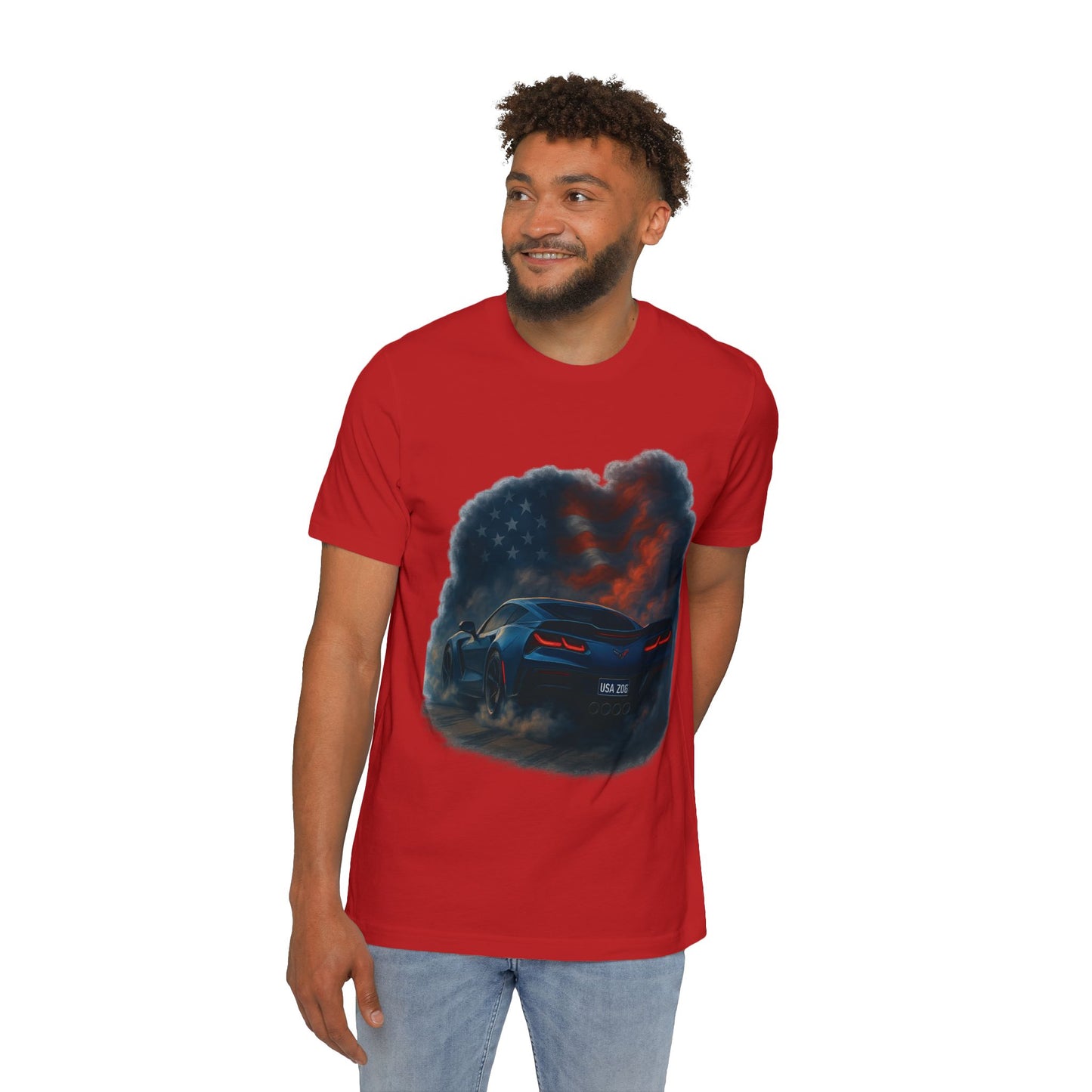 Freedom Burnouts T-Shirt, Muscle Car Tee, USA-Made Shirt, Automotive Gift, Unisex Graphic Tee