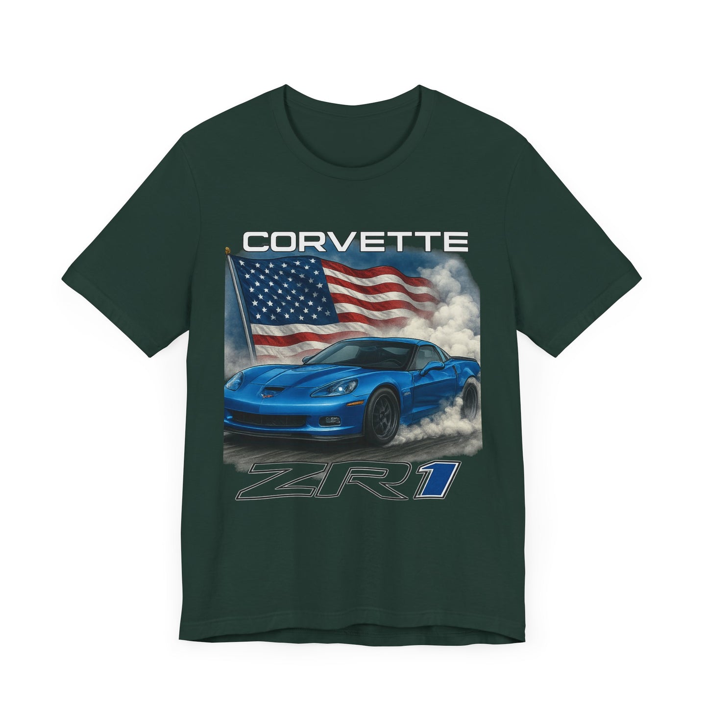 Corvette ZR1 Unisex Tee - Perfect for Car Lovers, Americana Style, Gift for Dads, Father's Day, Car Shows, Racing Events, Casual Wear
