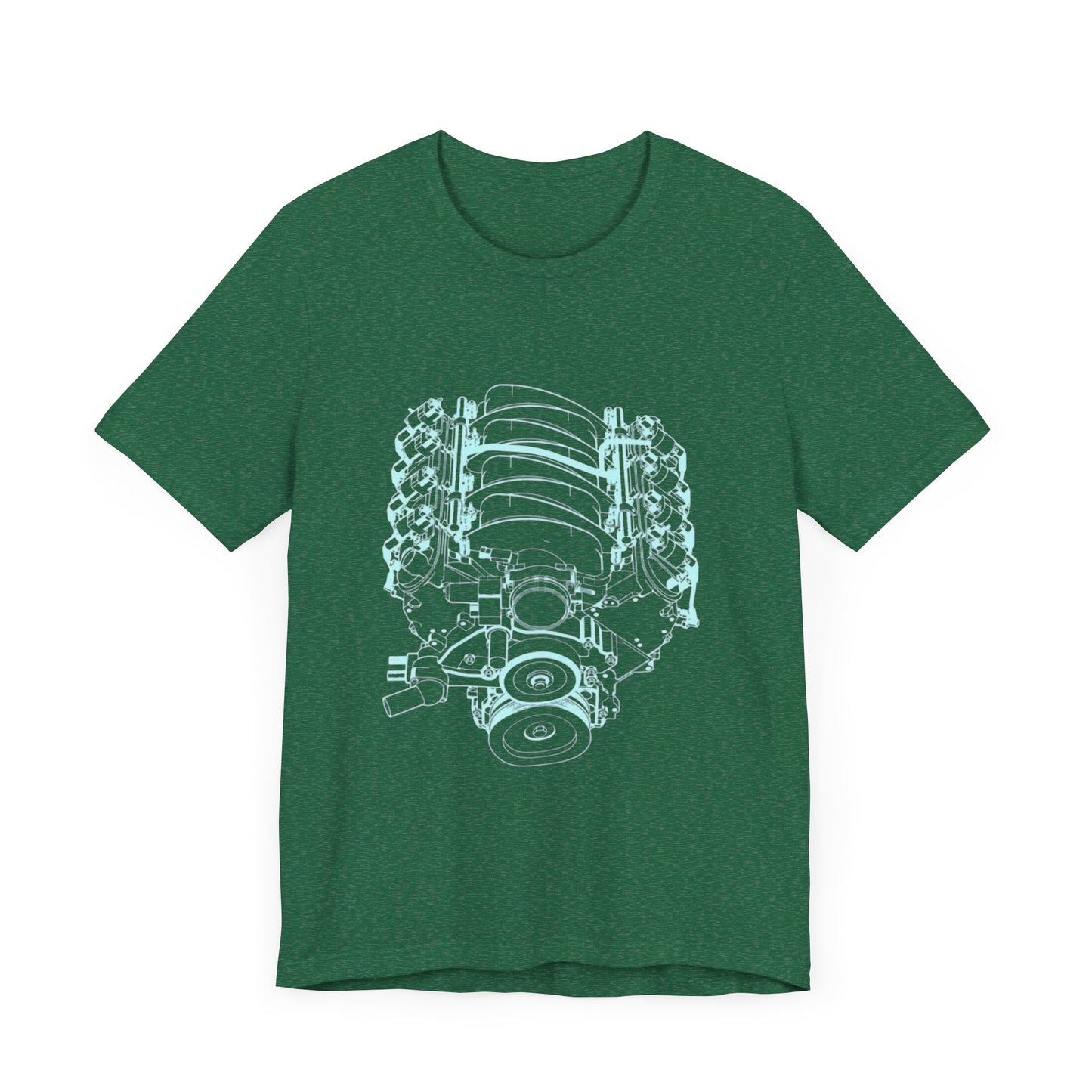Engine Lover's Performance T-Shirt - Unisex Graphic Tee for Car Enthusiasts, Perfect for Gifts, Car Shows, and Everyday Wear