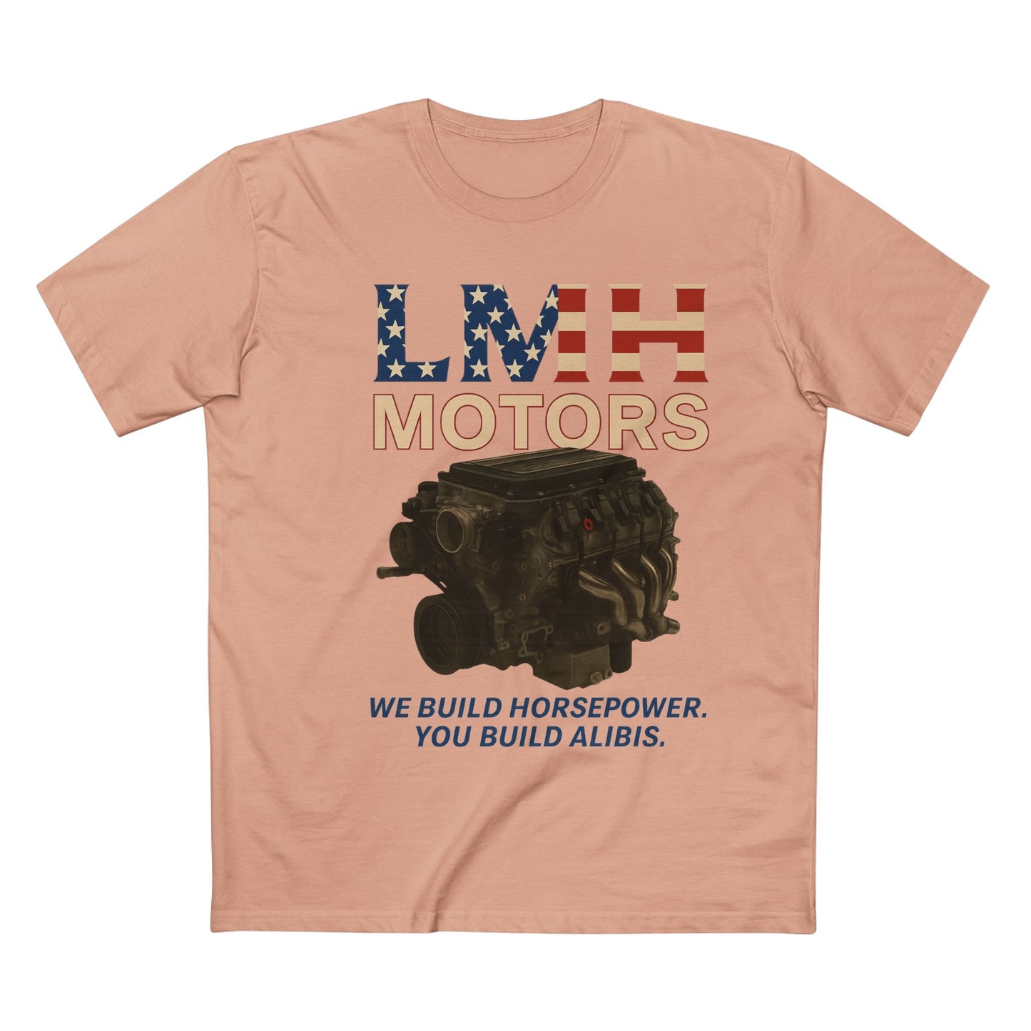 Auto Enthusiast T-Shirt, LMH Motors Graphic Tee, Car Lover Gift, Gearhead Apparel, Engine Design Shirt, Mechanical Enthusiast Clothing