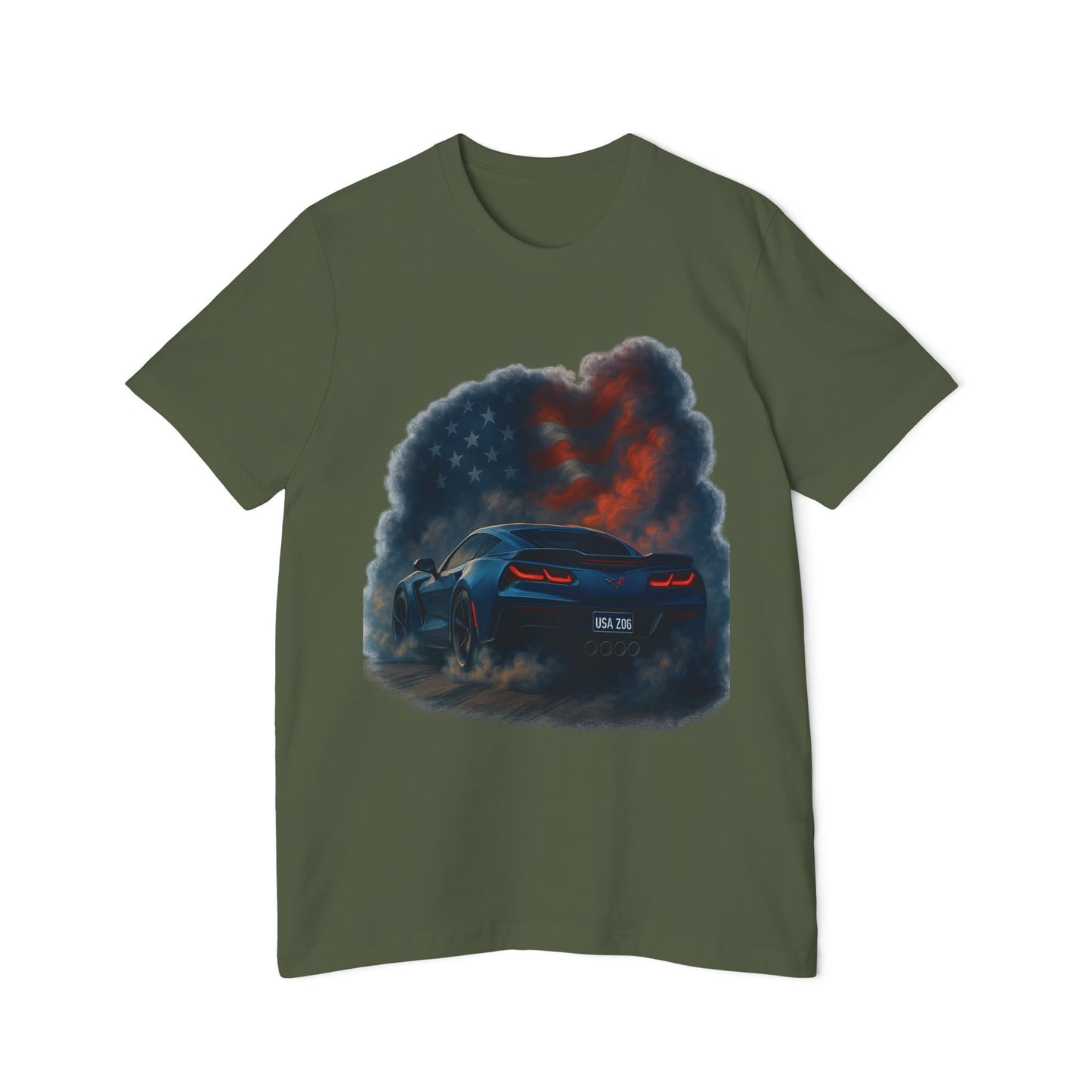 Freedom Burnouts T-Shirt, Muscle Car Tee, USA-Made Shirt, Automotive Gift, Unisex Graphic Tee