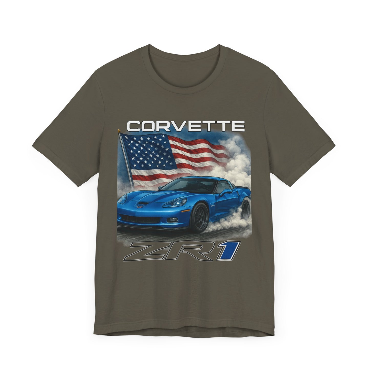 Corvette ZR1 Unisex Tee - Perfect for Car Lovers, Americana Style, Gift for Dads, Father's Day, Car Shows, Racing Events, Casual Wear