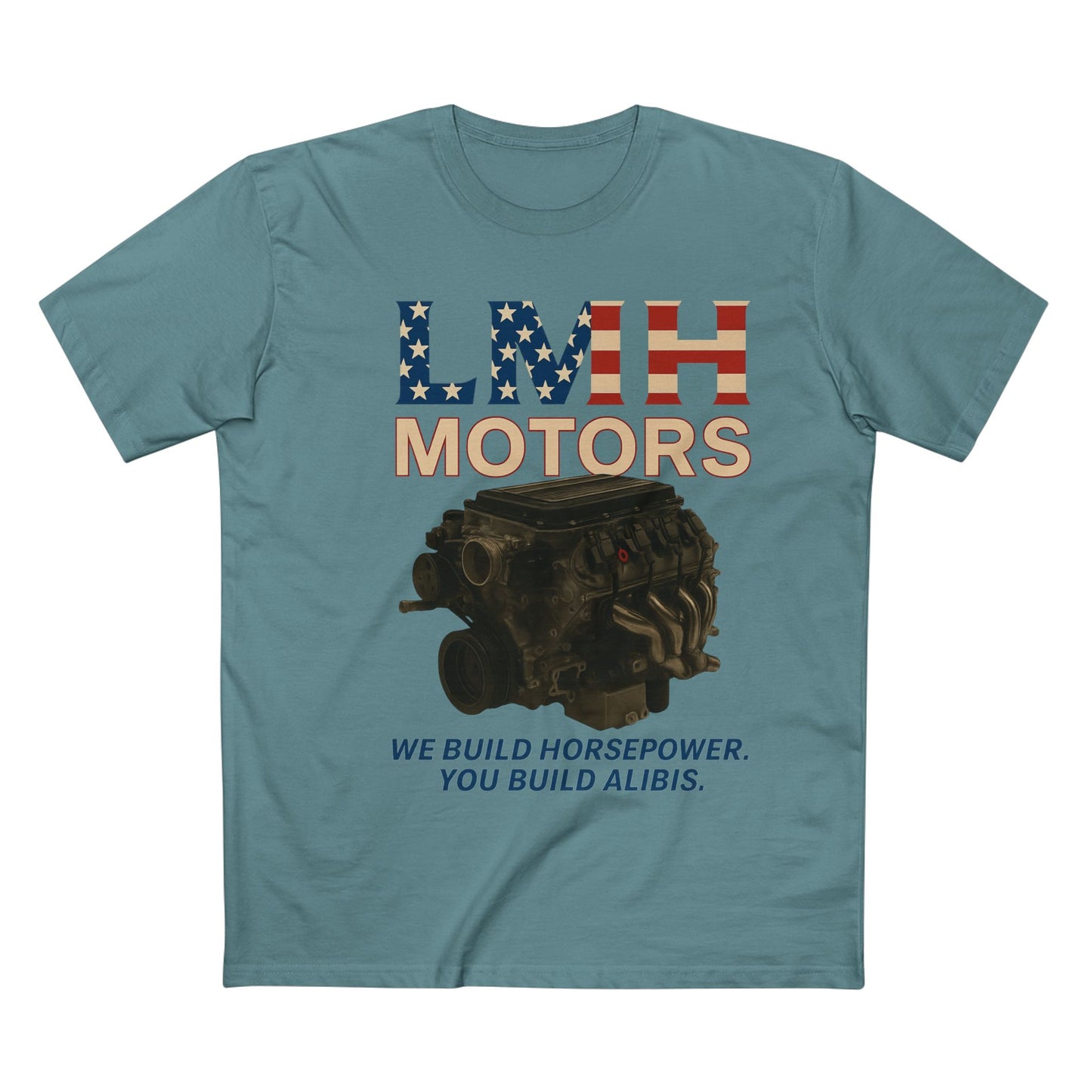 Auto Enthusiast T-Shirt, LMH Motors Graphic Tee, Car Lover Gift, Gearhead Apparel, Engine Design Shirt, Mechanical Enthusiast Clothing