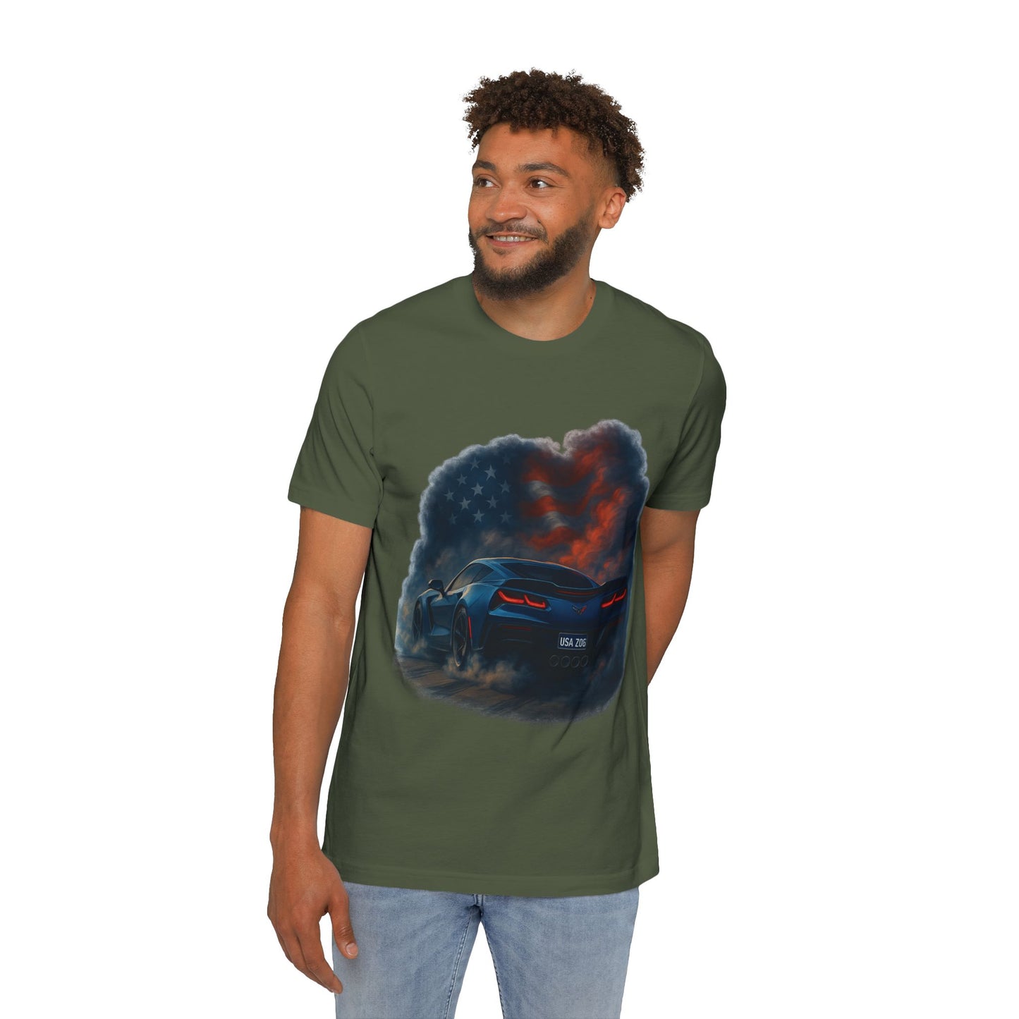 Freedom Burnouts T-Shirt, Muscle Car Tee, USA-Made Shirt, Automotive Gift, Unisex Graphic Tee