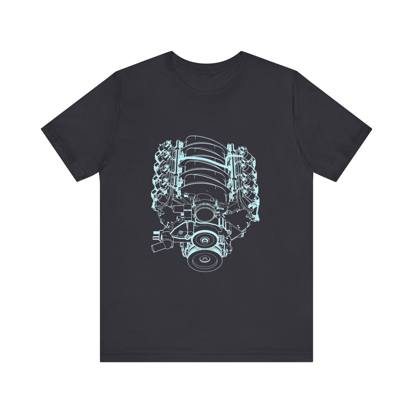 Engine Lover's Performance T-Shirt - Unisex Graphic Tee for Car Enthusiasts, Perfect for Gifts, Car Shows, and Everyday Wear