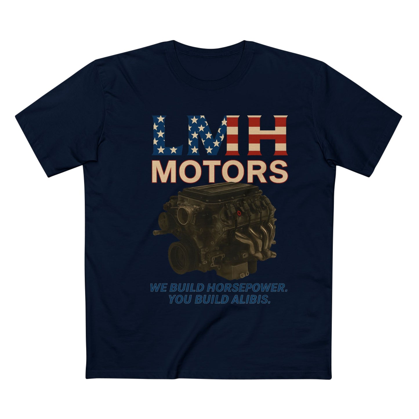 Auto Enthusiast T-Shirt, LMH Motors Graphic Tee, Car Lover Gift, Gearhead Apparel, Engine Design Shirt, Mechanical Enthusiast Clothing