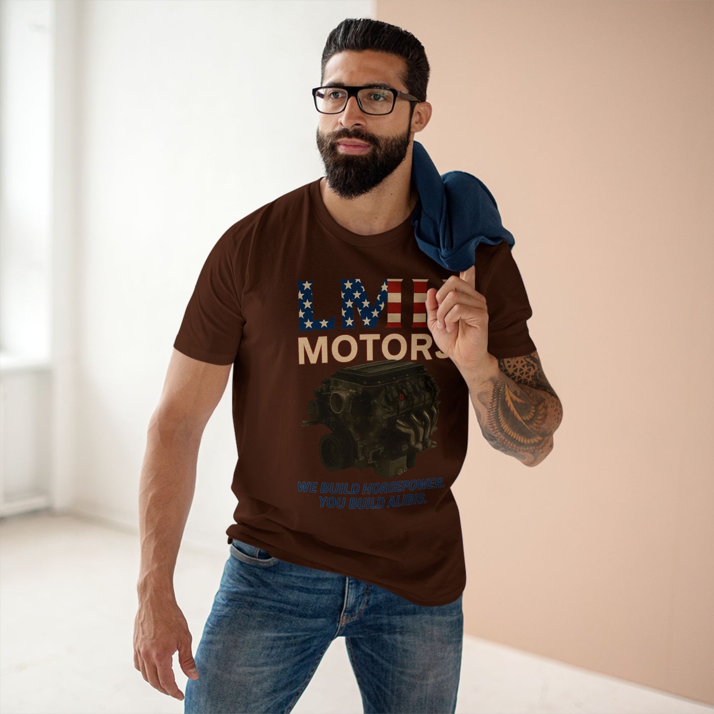 Auto Enthusiast T-Shirt, LMH Motors Graphic Tee, Car Lover Gift, Gearhead Apparel, Engine Design Shirt, Mechanical Enthusiast Clothing