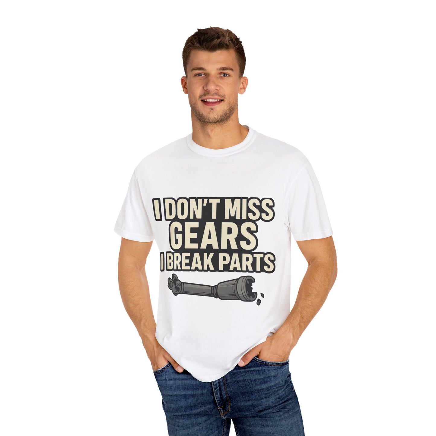 I Don't Miss Gears Unisex T-shirt – Perfect Gift for Mechanics, Auto Enthusiasts, Birthdays, Father's Day, Casual Wear