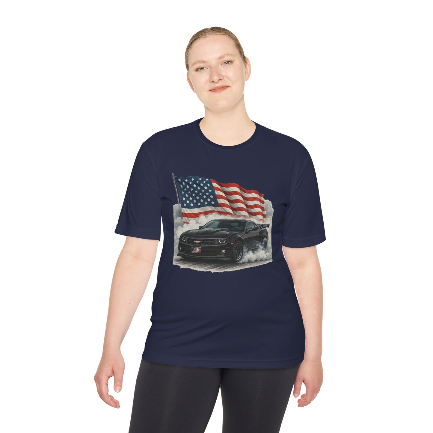 Patriotic Performance Tee, Unisex Moisture Wicking Tee, 4th of July Shirt, Sports Shirt, Outdoor Activity Shirt