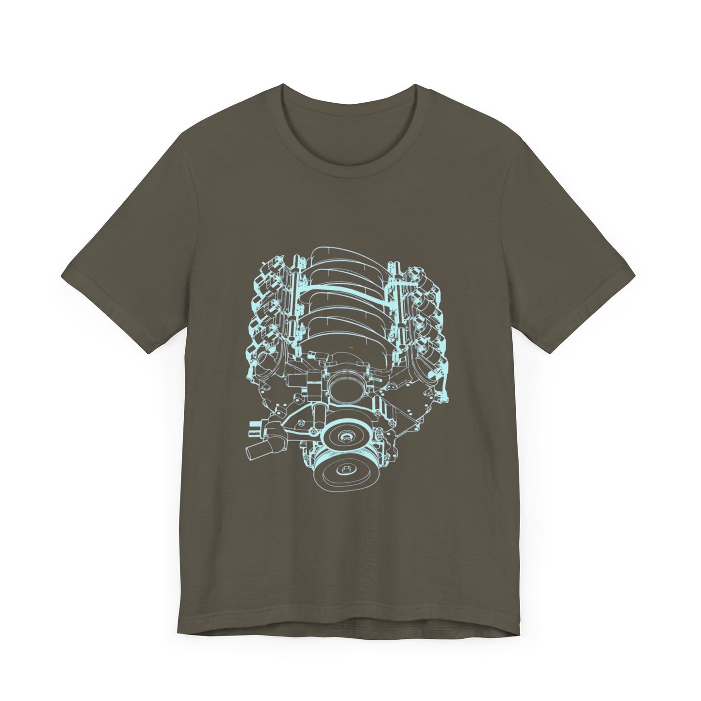 Engine Lover's Performance T-Shirt - Unisex Graphic Tee for Car Enthusiasts, Perfect for Gifts, Car Shows, and Everyday Wear
