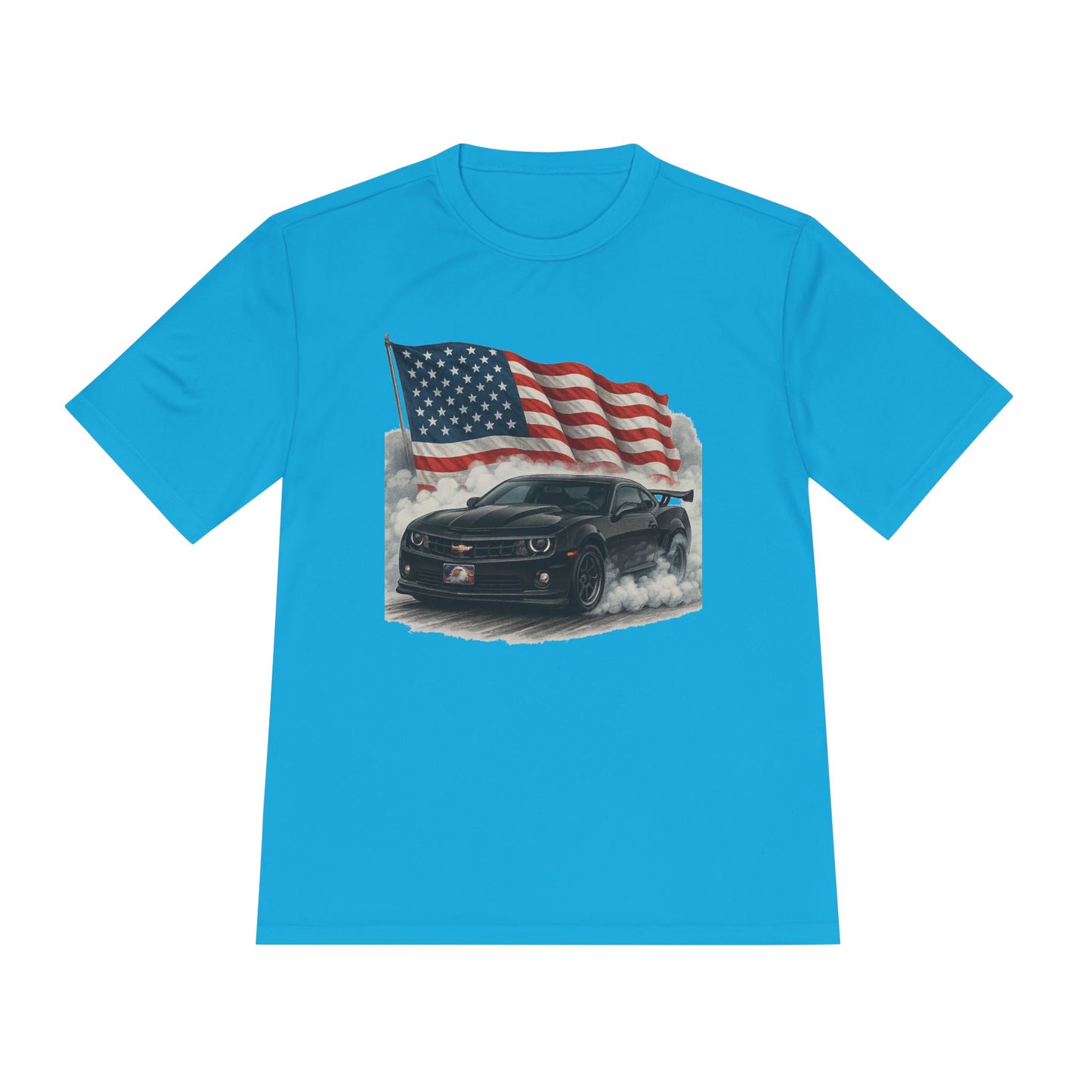 Patriotic Performance Tee, Unisex Moisture Wicking Tee, 4th of July Shirt, Sports Shirt, Outdoor Activity Shirt