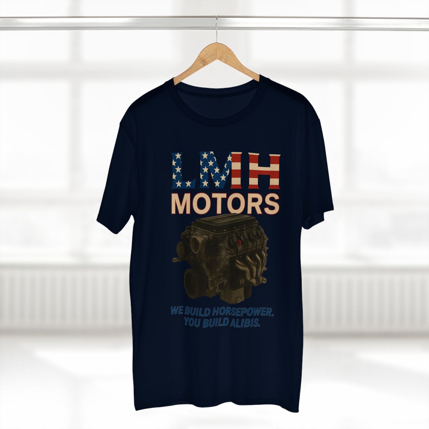 Auto Enthusiast T-Shirt, LMH Motors Graphic Tee, Car Lover Gift, Gearhead Apparel, Engine Design Shirt, Mechanical Enthusiast Clothing