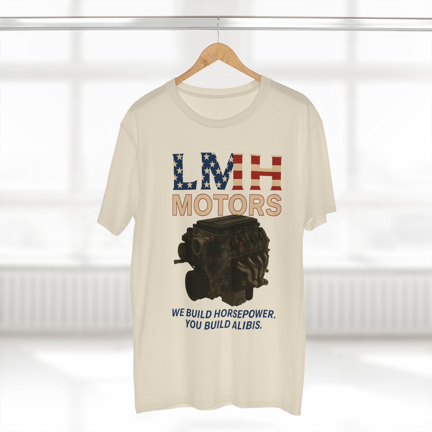 Auto Enthusiast T-Shirt, LMH Motors Graphic Tee, Car Lover Gift, Gearhead Apparel, Engine Design Shirt, Mechanical Enthusiast Clothing