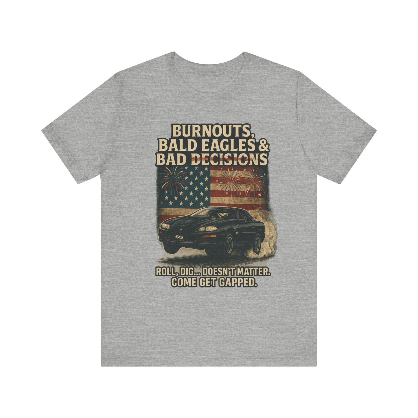 God Bless America Car Tee - Unisex Jersey Short Sleeve T-Shirt, Patriotic Apparel, Americana Fashion, Gifts for Car Lovers, 4th of [...]