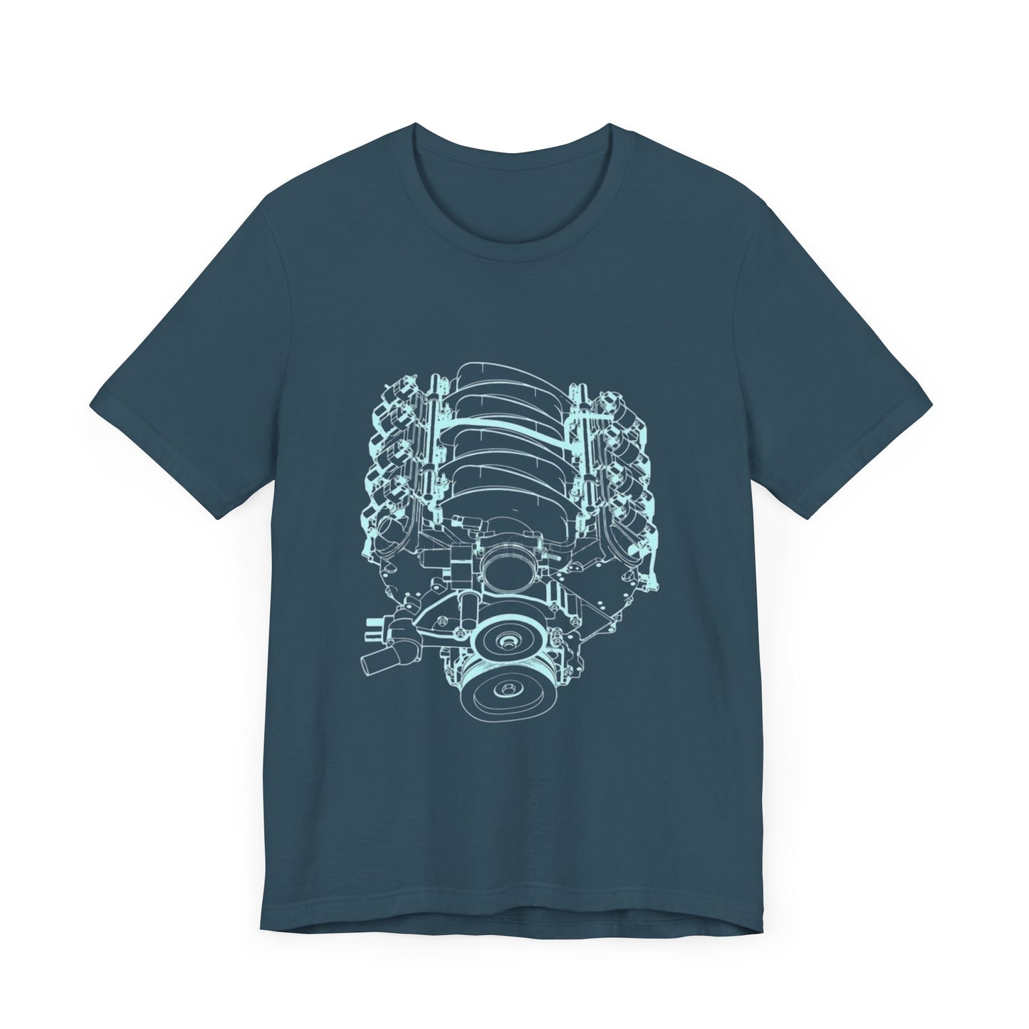 Engine Lover's Performance T-Shirt - Unisex Graphic Tee for Car Enthusiasts, Perfect for Gifts, Car Shows, and Everyday Wear