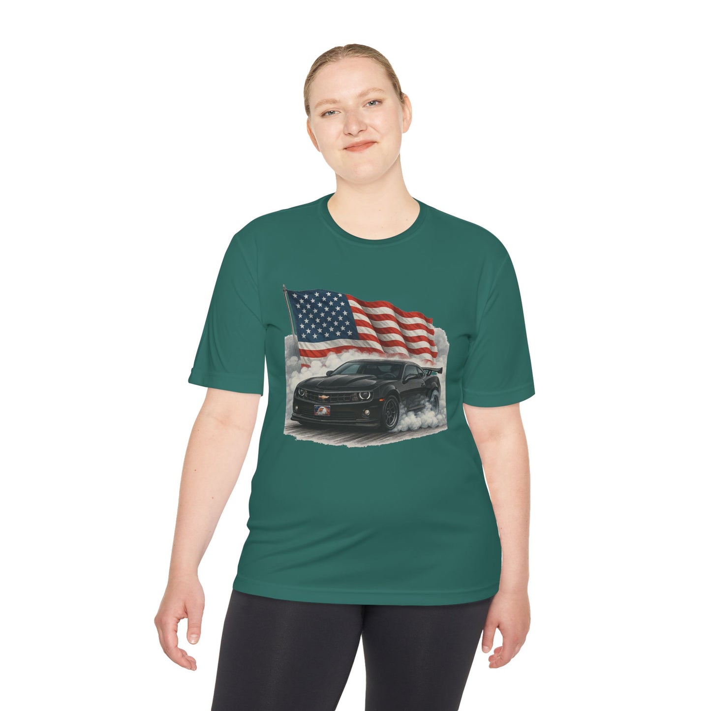 Patriotic Performance Tee, Unisex Moisture Wicking Tee, 4th of July Shirt, Sports Shirt, Outdoor Activity Shirt