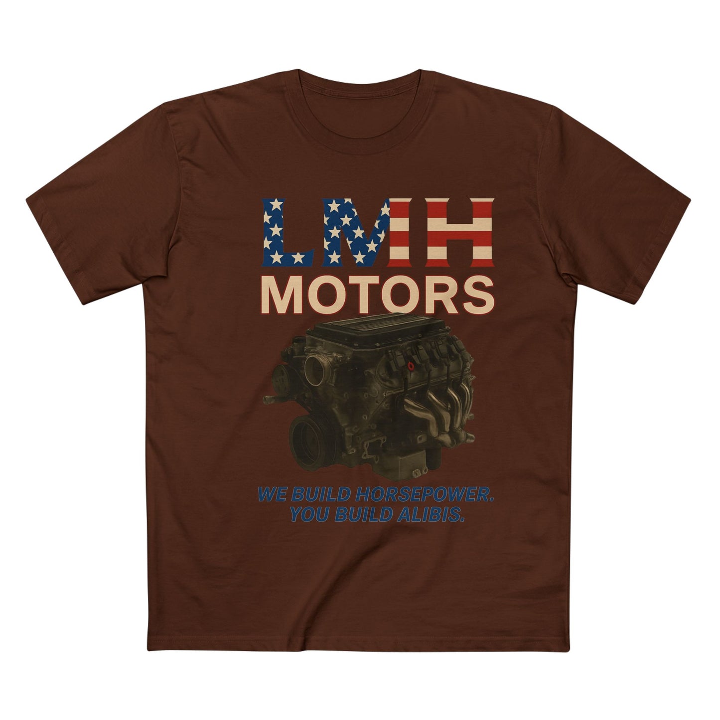 Auto Enthusiast T-Shirt, LMH Motors Graphic Tee, Car Lover Gift, Gearhead Apparel, Engine Design Shirt, Mechanical Enthusiast Clothing