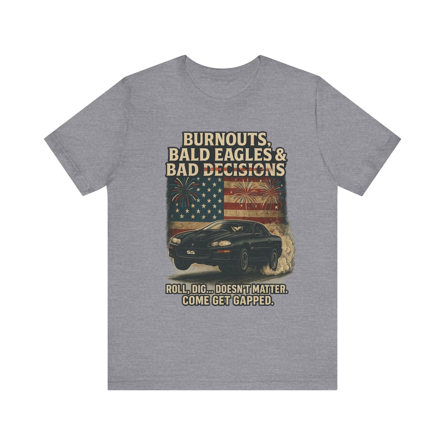 God Bless America Car Tee - Unisex Jersey Short Sleeve T-Shirt, Patriotic Apparel, Americana Fashion, Gifts for Car Lovers, 4th of [...]