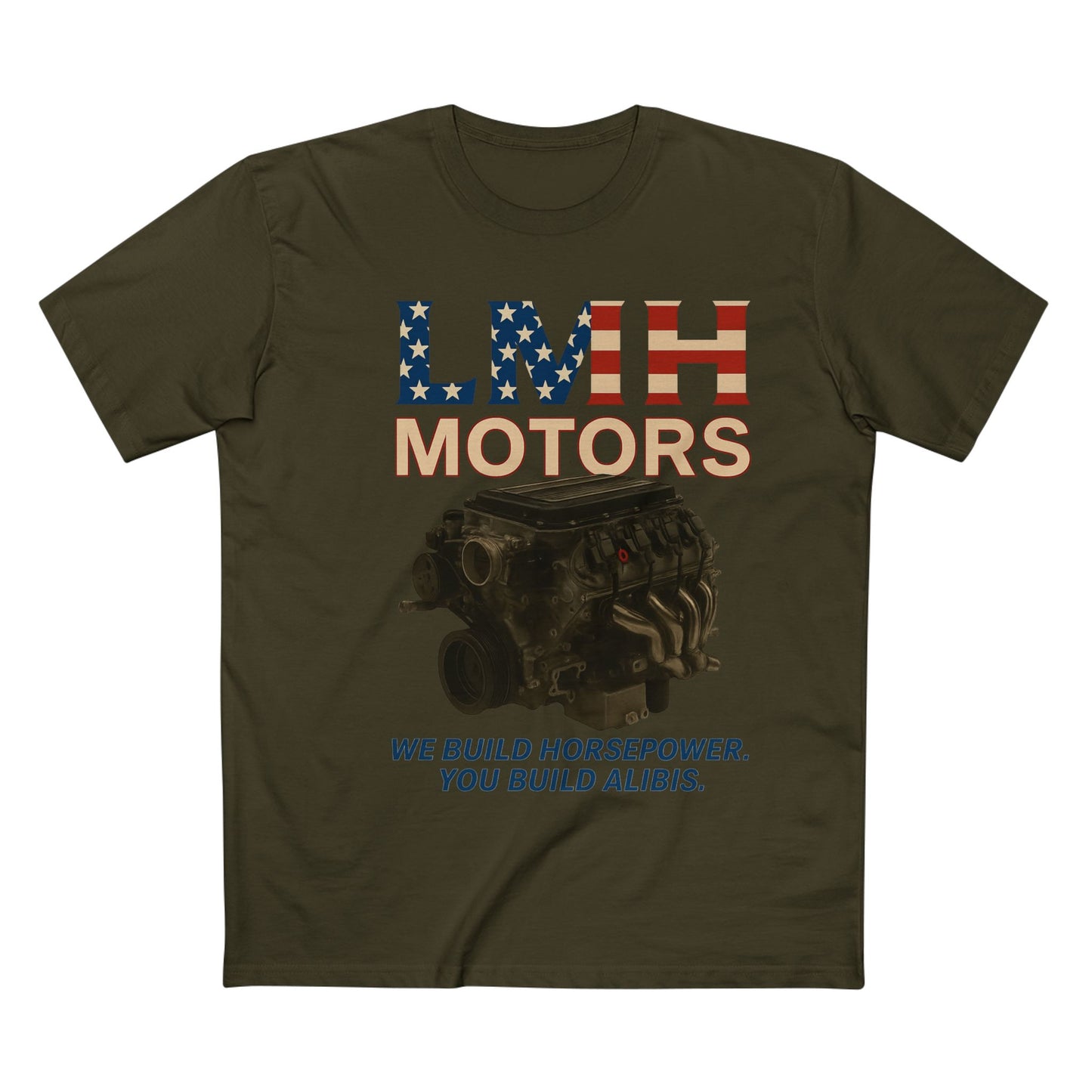 Auto Enthusiast T-Shirt, LMH Motors Graphic Tee, Car Lover Gift, Gearhead Apparel, Engine Design Shirt, Mechanical Enthusiast Clothing
