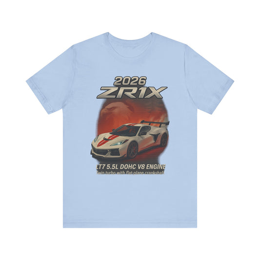 2026 ZR1X Performance Tee - Unisex, Car Enthusiast Gift, Racing Fan Apparel, Birthday, Father's Day, College Gear, Car Show