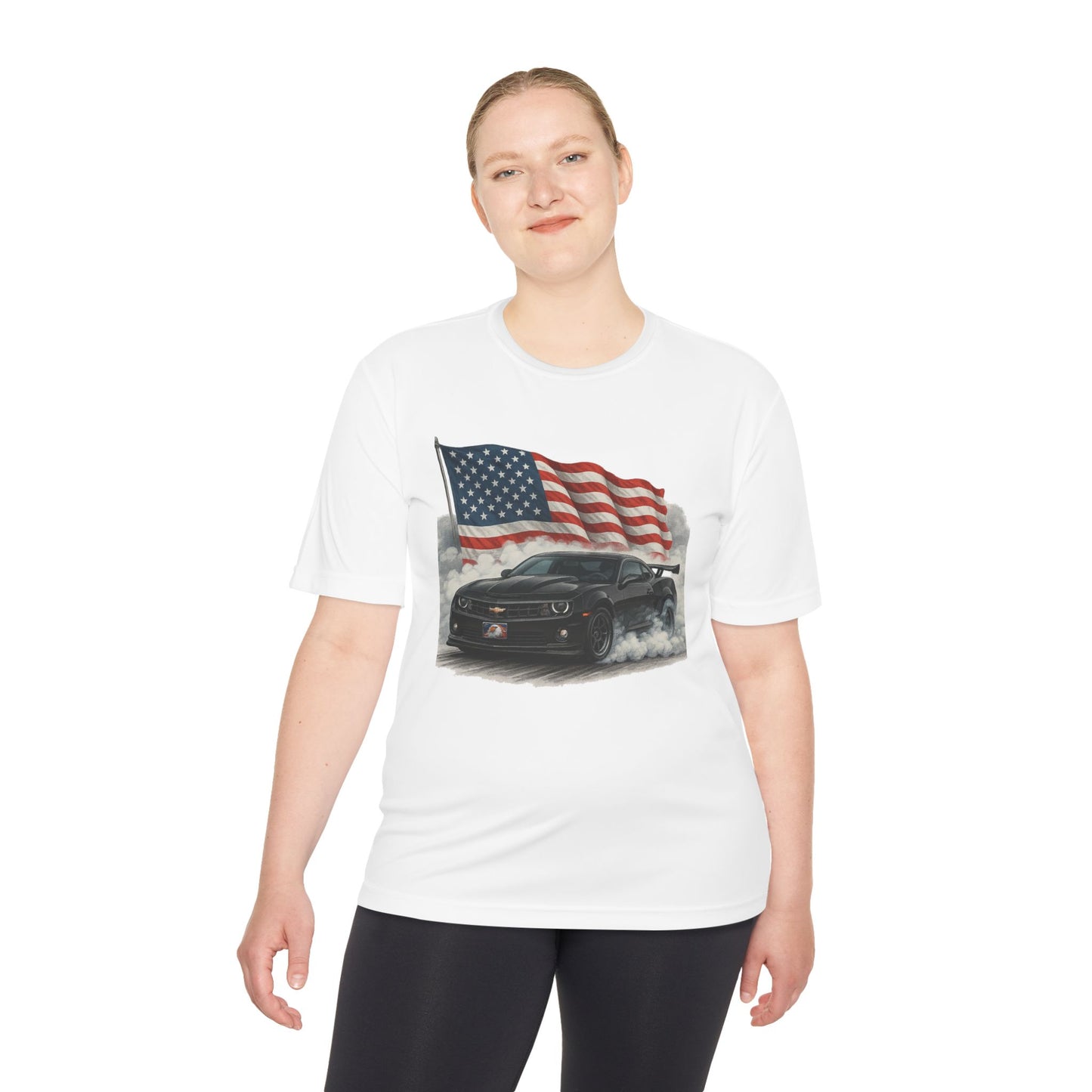 Patriotic Performance Tee, Unisex Moisture Wicking Tee, 4th of July Shirt, Sports Shirt, Outdoor Activity Shirt